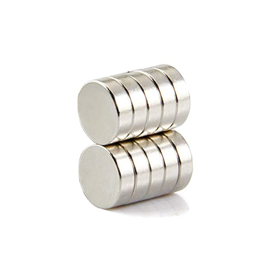 10Pcs/Set Powerful Round Shape NdFeB Magnet, Size: 12x6mm