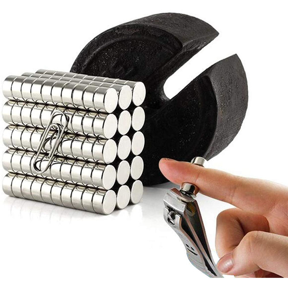 100Pcs/Set Industrial Equipment and DIY Toys Strong Suction Round NdFeB Magnet, Size: 12 x 4mm