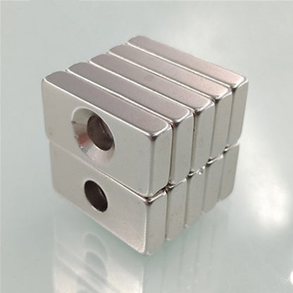 10Pcs/Pack 30*20*5mm Rectangular Magnet Super Strong NdFeB Magnet with Hole