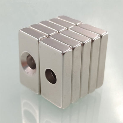 10Pcs/Pack 30*20*5mm Rectangular Magnet Super Strong NdFeB Magnet with Hole