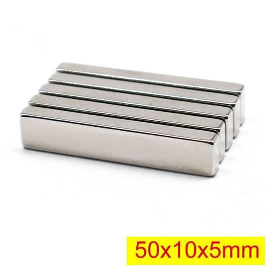 1Pc 50*10*5mm Rectangular Magnet Super Strong NdFeB Magnet