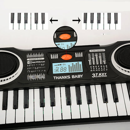 ZZ1427-2 37 Keys Electronic Keyboard Electric Piano Children Musical Instrument Music Learning Toy