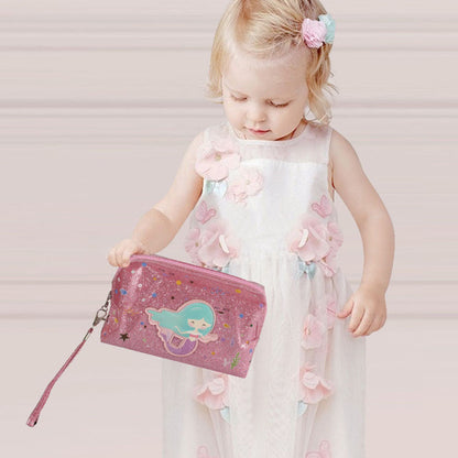 21 in 1 Kids Makeup Toy Pretend Play Dress Up Cosmetic Kit with Storage Bag for Birthday Christmas