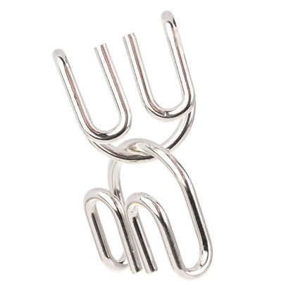 24Pcs / Set Nickel Plated Steel Wire Unlock Toy Brain Teaser Puzzle Lock Adult Children Toy