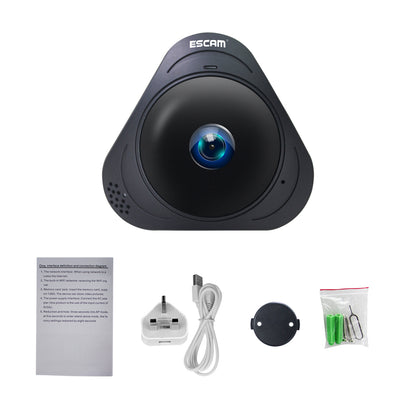 ESCAM Q8 H.264 HD 960P 1.3MP WiFi Infrared IP Camera 360&#176; Panoramic with Two Way Audio