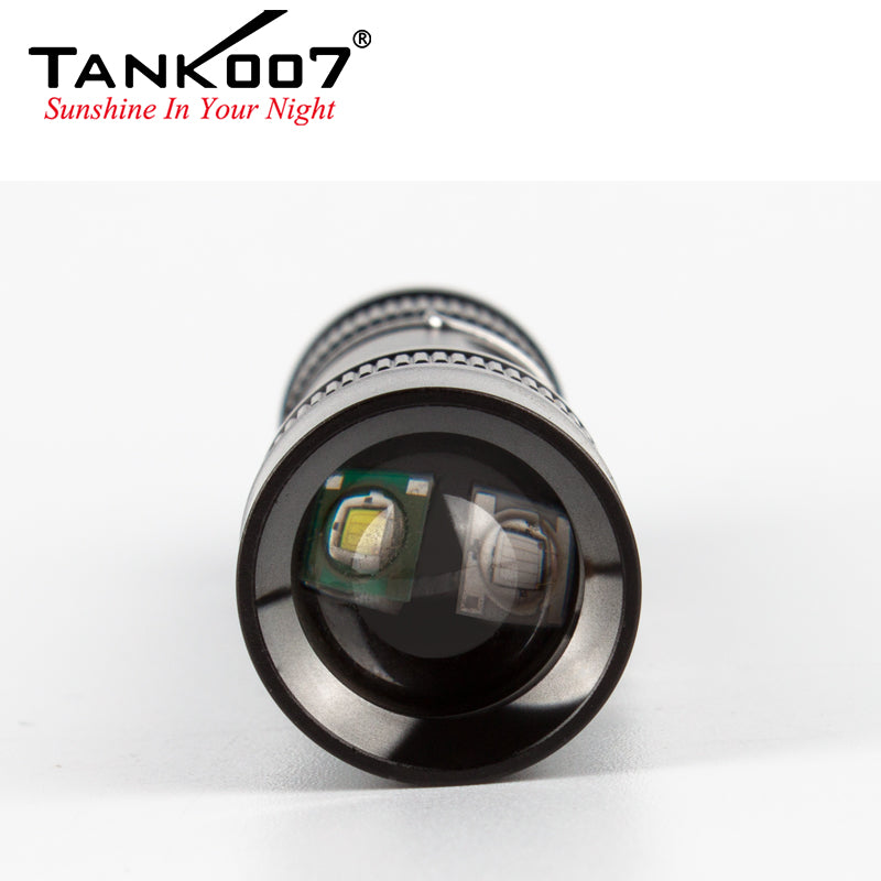 TANK007 Two Models White light LED and UV LED IPX-7 Waterproof Indoor Outdoor LED Flashlight