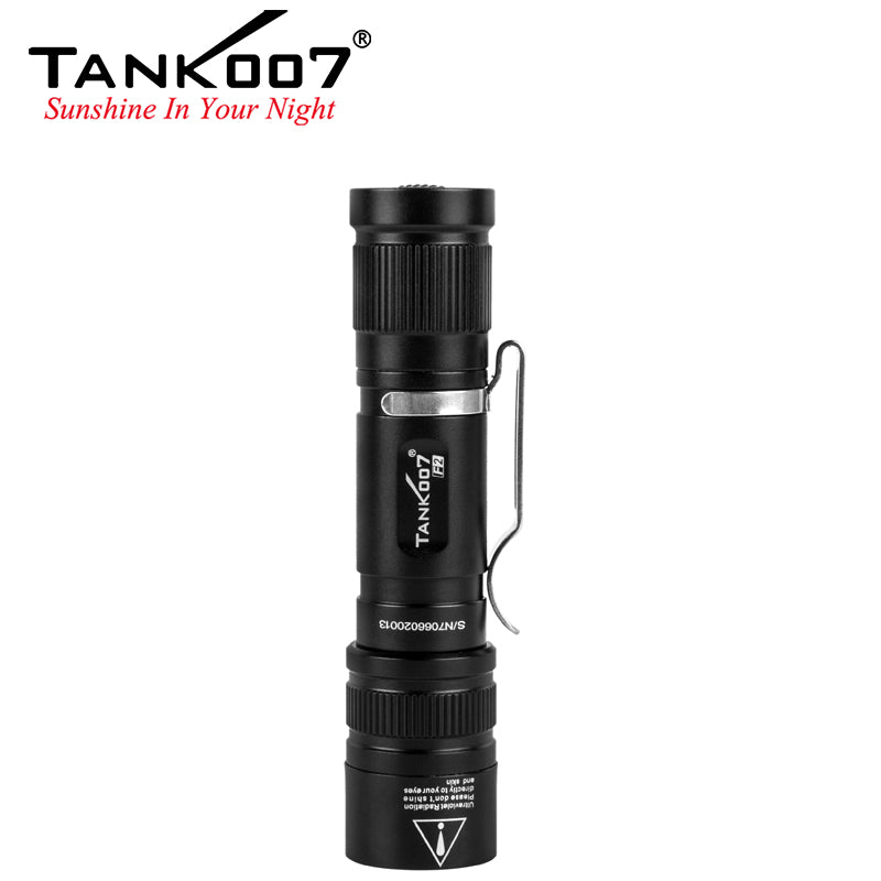 TANK007 Two Models White light LED and UV LED IPX-7 Waterproof Indoor Outdoor LED Flashlight