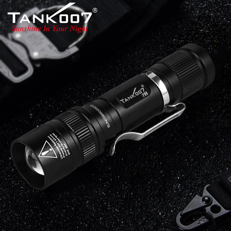 TANK007 Two Models White light LED and UV LED IPX-7 Waterproof Indoor Outdoor LED Flashlight