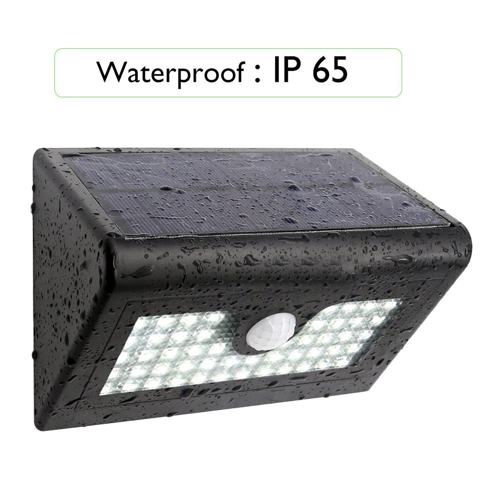 YY-5006 50-LED Solar Powered Wall Light PIR Motion Sensor Waterproof Outdoor Light