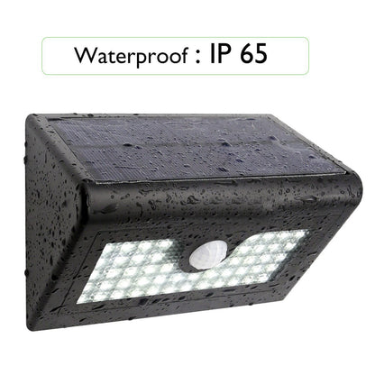 YY-5006 50-LED Solar Powered Wall Light PIR Motion Sensor Waterproof Outdoor Light