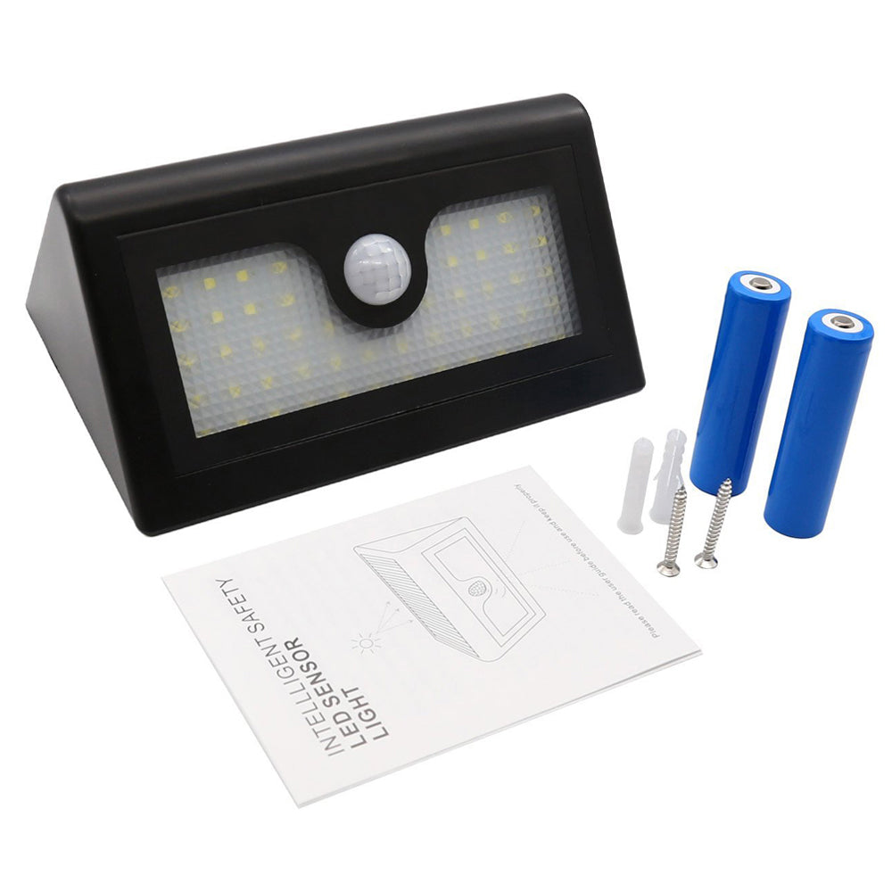 YY-5006 50-LED Solar Powered Wall Light PIR Motion Sensor Waterproof Outdoor Light