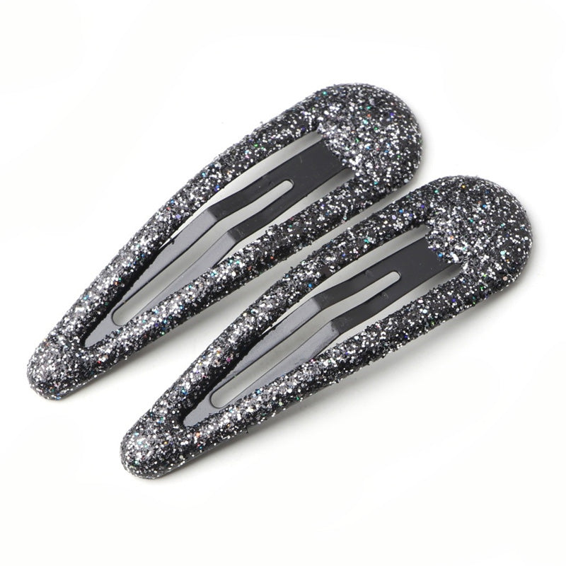 BBJ 100Pcs/Set Glitter Snap Hair Clips Non-slip Cute Hair Clip Metal Barrettes Kawaii Hair Accessories for Girls Toddlers