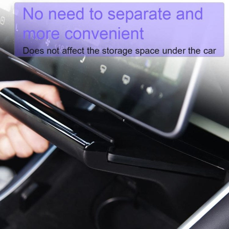 For TESLA Model 3 Dual Fast Charging Phone Central Control Wireless Charger Charging Board - Carbon Fiber Upgrade Style