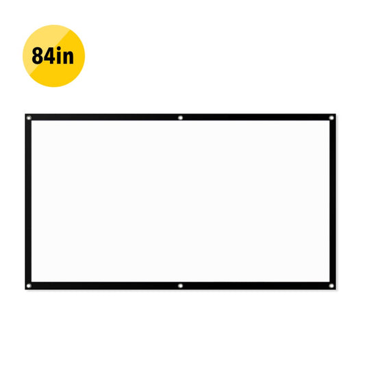 60/72/84/92 Inches 4:3 Film Screen Simple Installation Screen Folding Projector Anti-light Screen-84 - inch