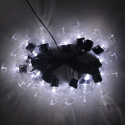 Outdoor 20-LED String Lights Waterproof Connectable Hanging Light for Backyard Porch Balcony Party Decor
