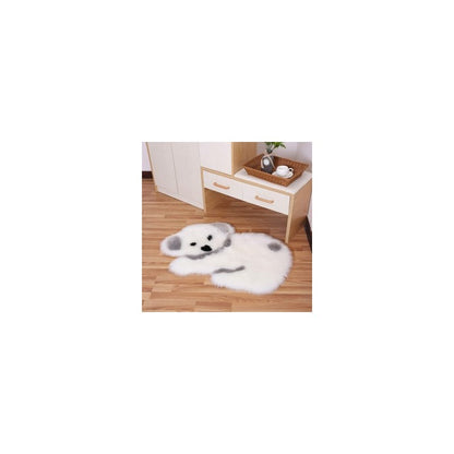Koala/Panda Shaggy Floor Mat Fluffy Rug Faux Fur Bedroom Carpet