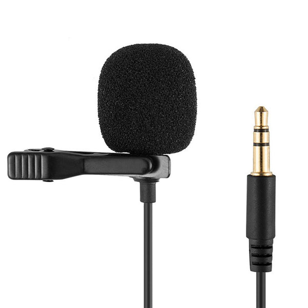 Professional Mobile Phone Lapel Microphone Omnidirectional Mic with Easy Clip