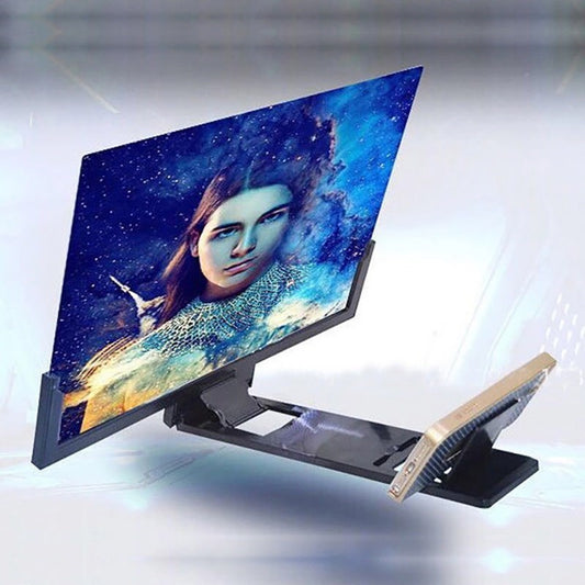 14-inch 3D Magnifier Screen Enlarger HD Movie Video Amplifier Stand for Phones