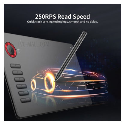 VEIKK A15 Pro Graphics Drawing Tablet 10 x 6 inch Digital Drawing Tablet with Battery-free Stylus Support Windows, Mac