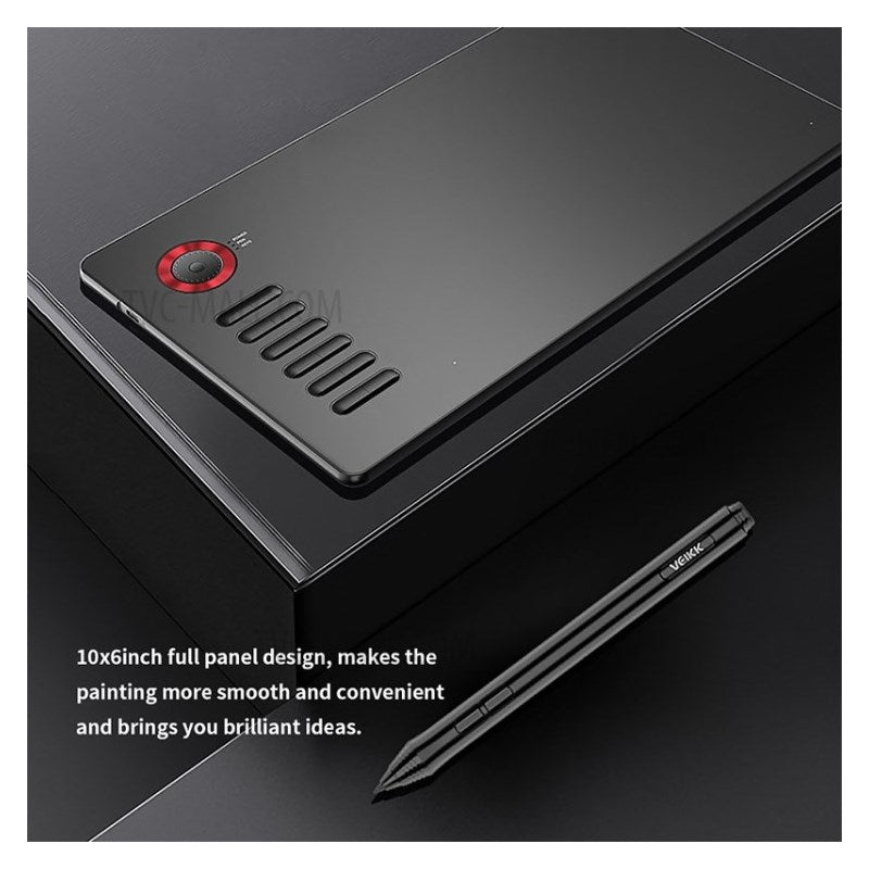 VEIKK A15 Pro Graphics Drawing Tablet 10 x 6 inch Digital Drawing Tablet with Battery-free Stylus Support Windows, Mac