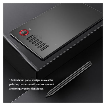VEIKK A15 Pro Graphics Drawing Tablet 10 x 6 inch Digital Drawing Tablet with Battery-free Stylus Support Windows, Mac