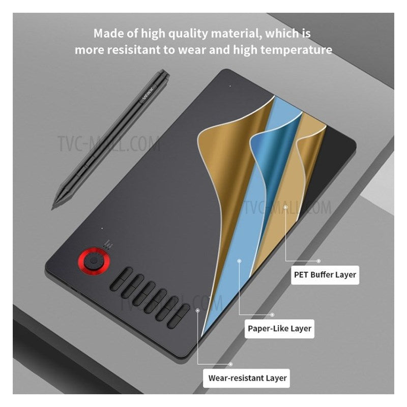 VEIKK A15 Pro Graphics Drawing Tablet 10 x 6 inch Digital Drawing Tablet with Battery-free Stylus Support Windows, Mac