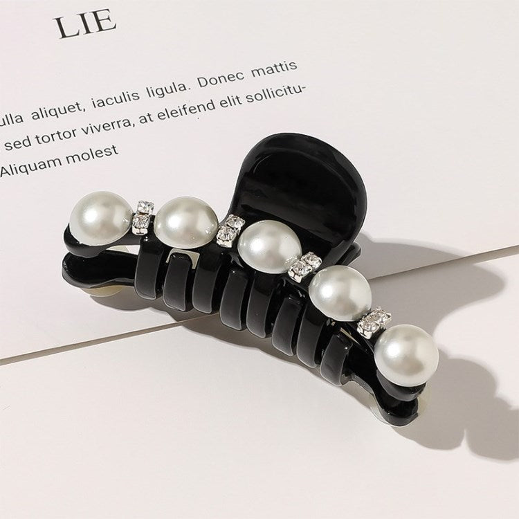 Artificial Pearl Hairpin Hairwear Rhinestone Hair Clip