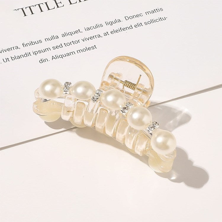 Artificial Pearl Hairpin Hairwear Rhinestone Hair Clip