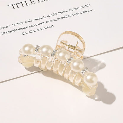 Artificial Pearl Hairpin Hairwear Rhinestone Hair Clip