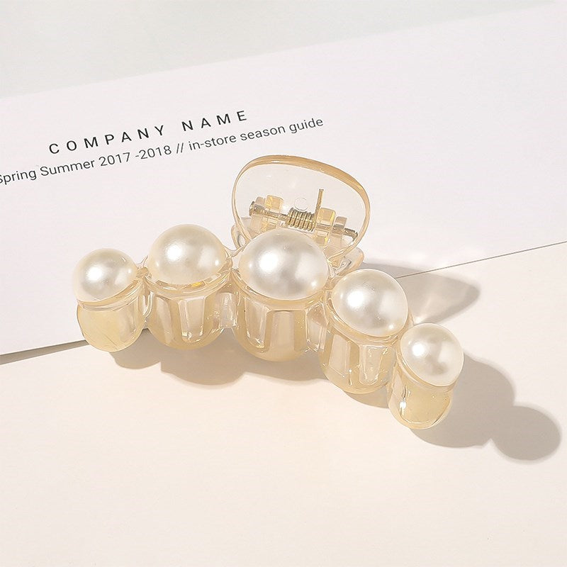 Artificial Pearl Hairpin Hairwear Rhinestone Hair Clip