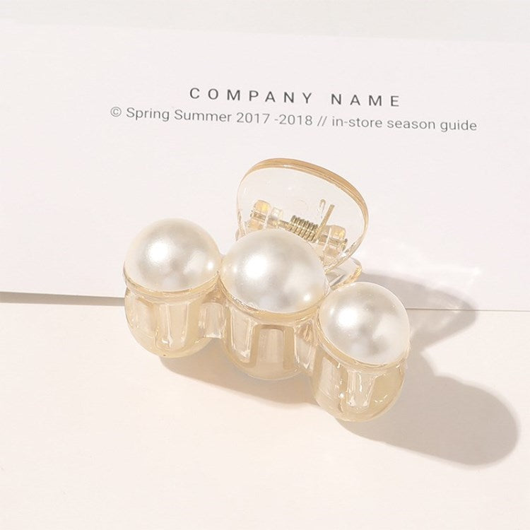Artificial Pearl Hairpin Hairwear Rhinestone Hair Clip