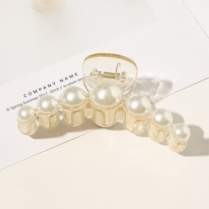 Artificial Pearl Hairpin Hairwear Rhinestone Hair Clip