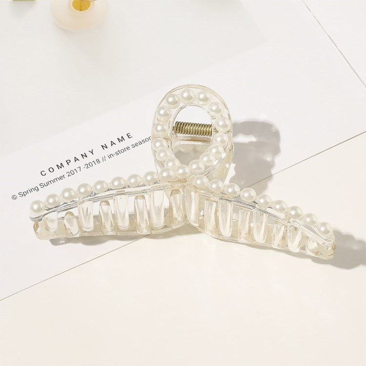 Artificial Pearl Hairpin Hairwear Rhinestone Hair Clip