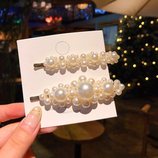 Artificial Pearl Hair Clip Flower Barrettes Fashion Hair Accessories Sweet Hairpin