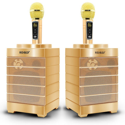 Handheld Wireless Bluetooth Karaoke Microphone Speaker KTV Singing Mic