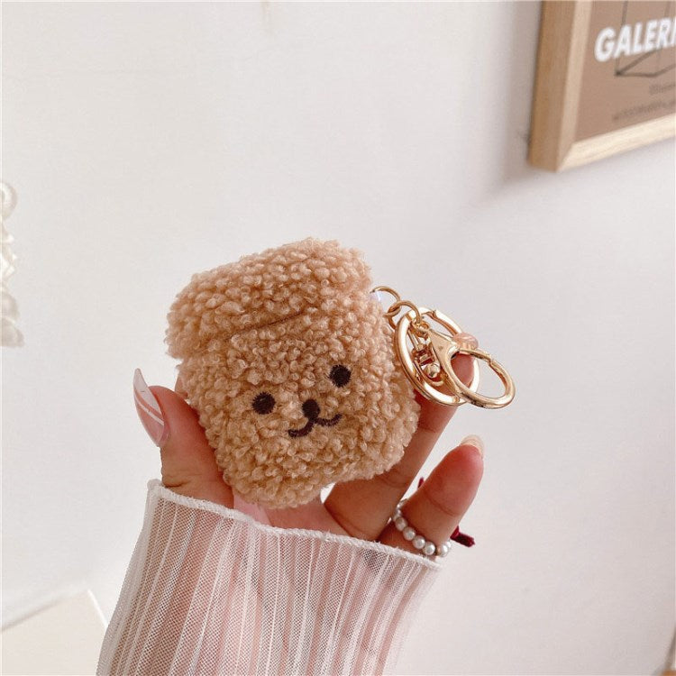 For Apple AirPods Pro/1/2/3/with Charging Case (2016)/with Wireless Charging Case (2019)/with Charging Case (2019) Earphone Box Case Plush Bluetooth Earbud Cover