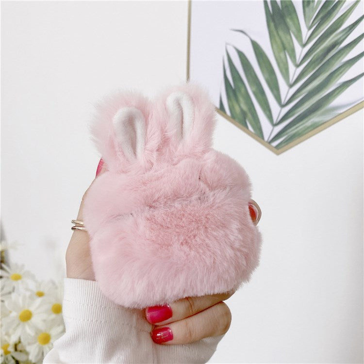 For Apple AirPods 3 Earphone Box Case Plush Bunny Ears Bluetooth Earbuds Cover