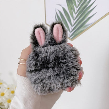 For Apple AirPods 3 Earphone Box Case Plush Bunny Ears Bluetooth Earbuds Cover