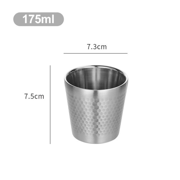 Stainless Steel Beer Cup Shatterproof Tea Coffe Mug for Travel Outdoor Home (No FDA Certification)