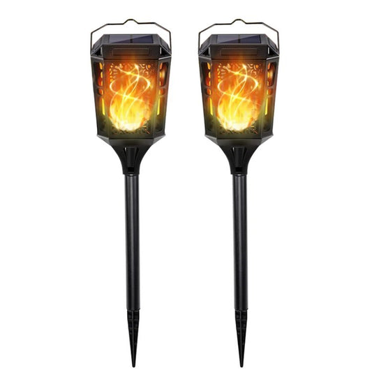 36-LED Solar Flame Light Landscape Light Outdoor Garden Lawn Lamp, Size: L