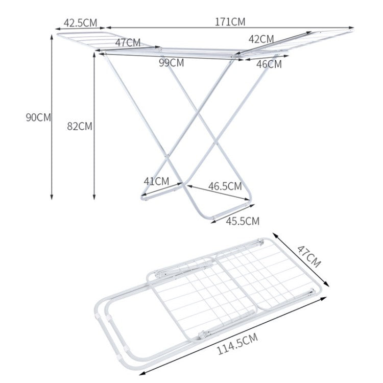 Installation Free Floor Drying Rack Special X-Shaped Clothes Hanger