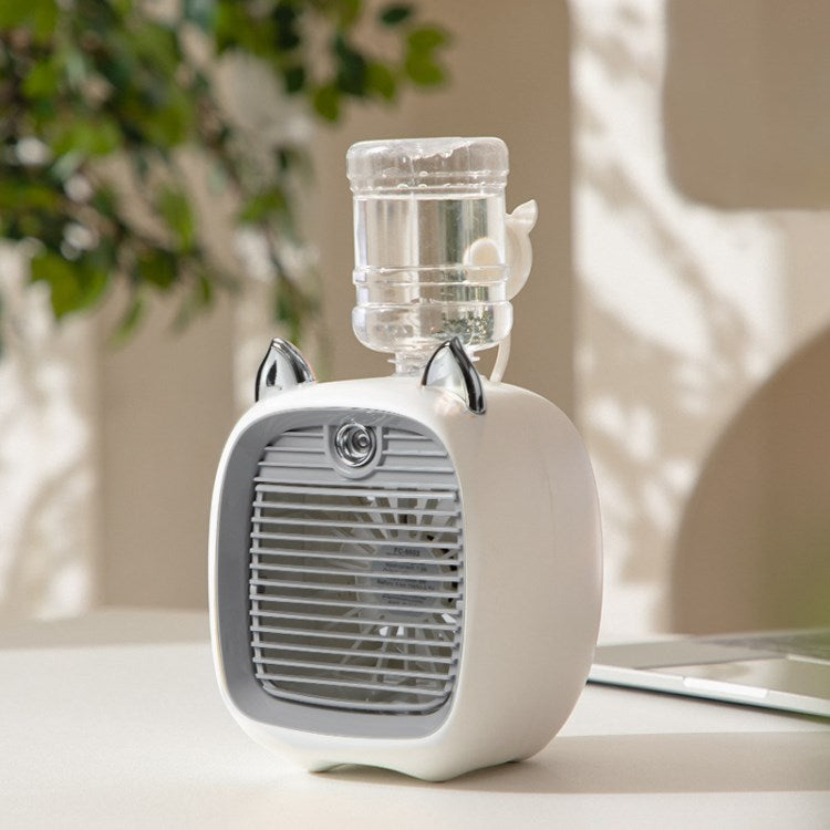 Office Desktop Mini Air Conditioning Fan 270ML Water Tank Spray Cooling Fan Air Cooling Cooler