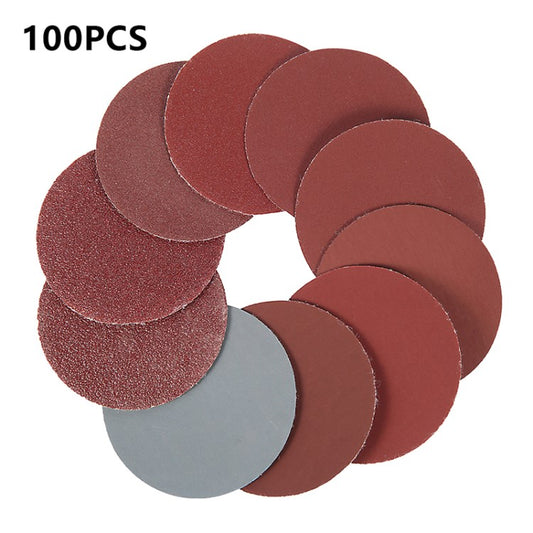 100Pcs 1 inch/25mm Durable Sanding Discs Pad 100-3000# Sandpapers with 1/8" Handle for Drill Grinder Rotary Tools