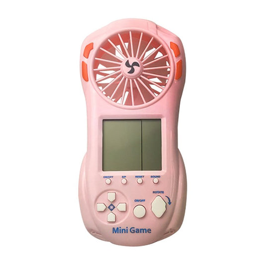 2 in 1 Retro Game Console Handheld Fan Color Screen 23 Games Console for Kids Adults
