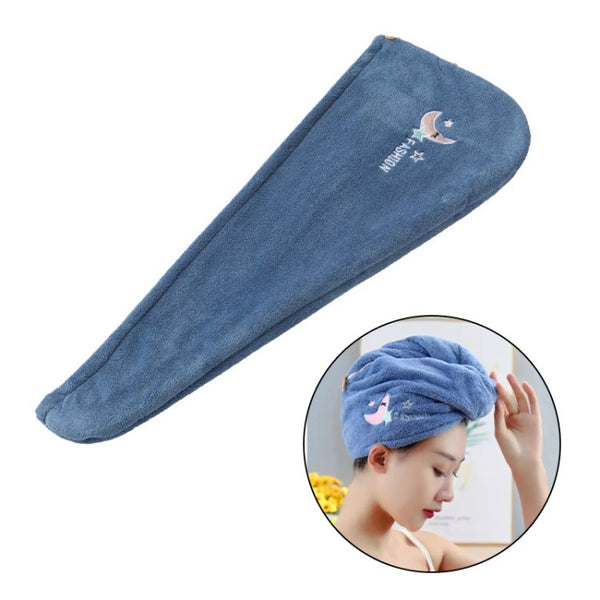 Soft Quick-Drying Bath Hair Cap Towel Coral Fleece Microfiber Thickened Hair Hat