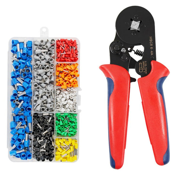 23-7AWG Wire Crimper Tool Ratcheting Insulated Terminals Crimper Kit Crimping Pliers Crimping Tool