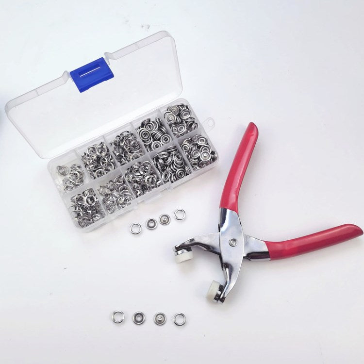 100 Set 9.5mm Craftsmanship DIY Metal Snaps Buttons with Setting Tool for Crafts Leather Jeans Bags
