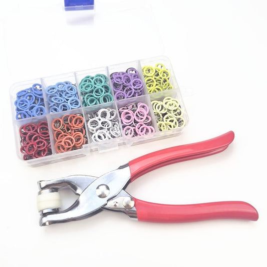 100 Set 9.5mm Craftsmanship DIY Metal Snaps Buttons with Setting Tool for Crafts Leather Jeans Bags