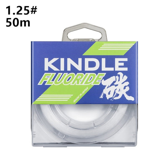LINNHUE 50m / Roll Pure Carbon Fiber Fishing Line Strong Tension Resistant Mono Clear Fishing Wire Fishing Accessories