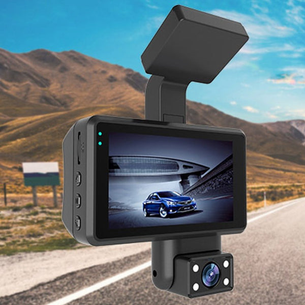 YC-868 HD 1080P Car DVR Camera Video Dual Lens Driving Recorder 24H Parking DVR Night Vision Dish Camera